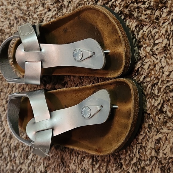 Birkenstock Papillio silver platform sandals 32 - Picture 4 of 9